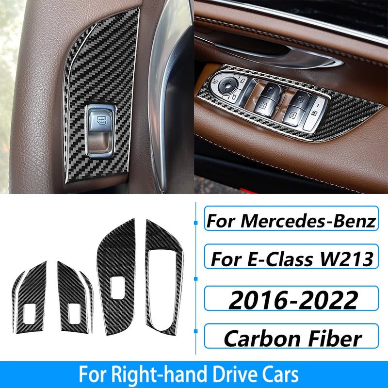 Kit Fibre Carbone Intérieur Mercedes Classe E W213 - détail du montage - Becquet Voiture