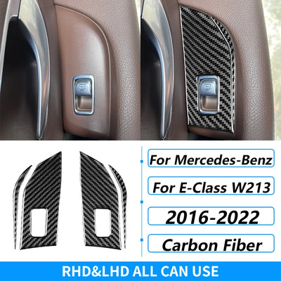 Kit Fibre Carbone Intérieur Mercedes Classe E W213 - vue arrière 4 - Becquet Voiture