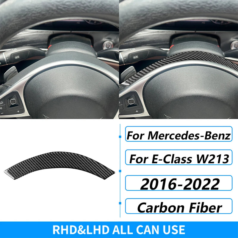 Kit Fibre Carbone Intérieur Mercedes Classe E W213 - vue arrière 5 - Becquet Voiture