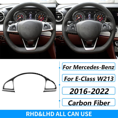 Kit Fibre Carbone Intérieur Mercedes Classe E W213 - vue de dessus - Becquet Voiture
