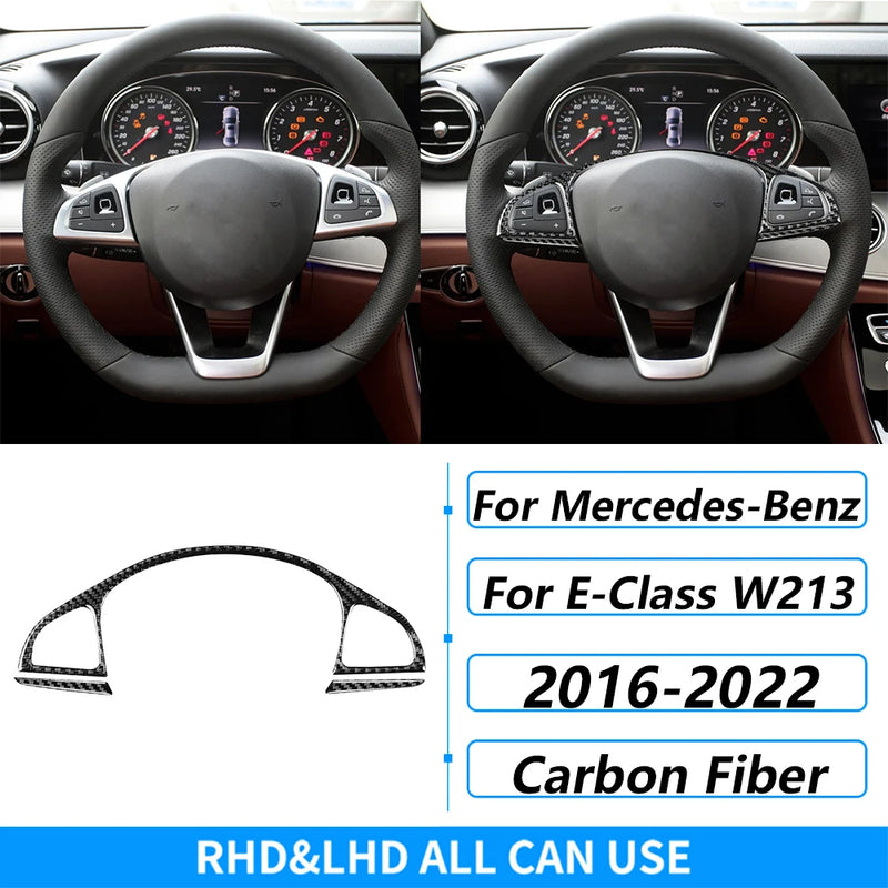 Kit Fibre Carbone Intérieur Mercedes Classe E W213 - vue de dessus - Becquet Voiture