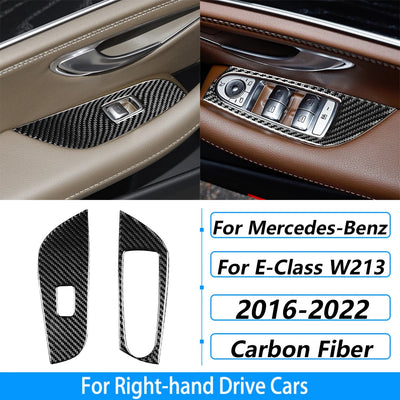 Kit Fibre Carbone Intérieur Mercedes Classe E W213 - vue de face 2 - Becquet Voiture