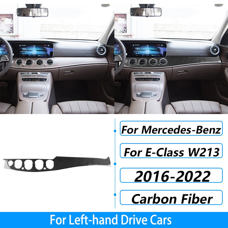 Kit Fibre Carbone Intérieur Mercedes Classe E W213 - vue de trois-quarts 4 - Becquet Voiture
