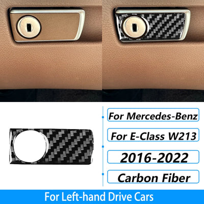 Kit Fibre Carbone Intérieur Mercedes Classe E W213 - vue de trois-quarts 5 - Becquet Voiture