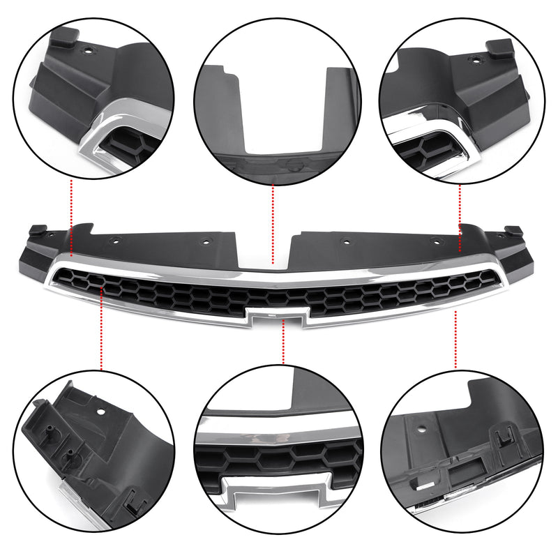 Kit Garnitures Calandre Chevrolet Cruze 2009-2015 - vue de trois-quarts - Becquet Voiture