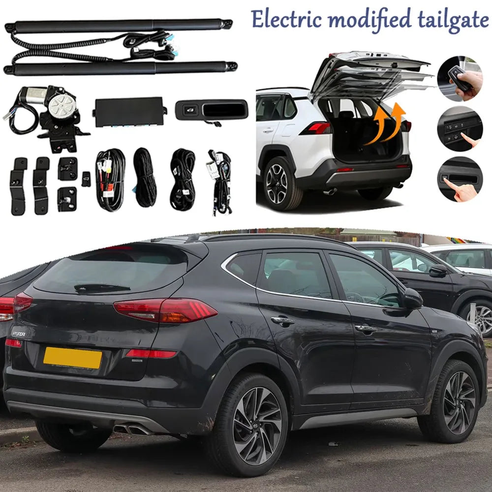 Kit Hayon Électrique de Coffre Hyundai Tucson 2019-2021 - vue de face - Becquet Voiture