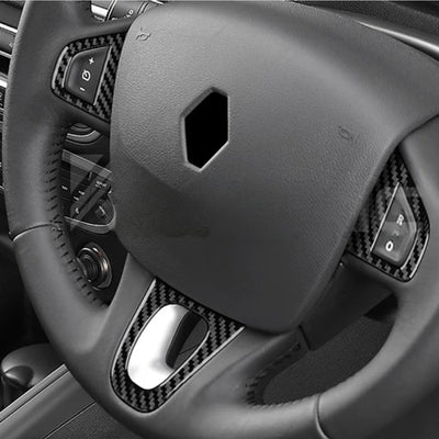 Kit Inserts Carbone Renault Megane 3 - vue de face 2 - Becquet Voiture