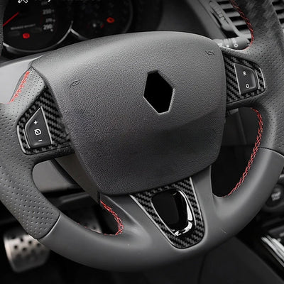 Kit Inserts Carbone Renault Megane 3 - vue de profil 2 - Becquet Voiture