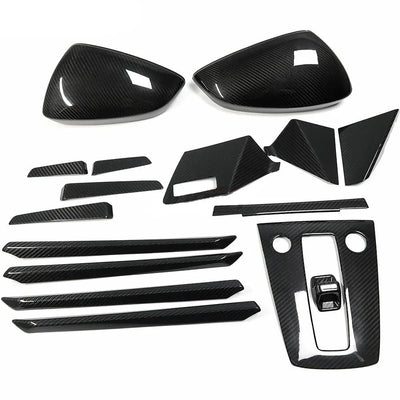 Kit Inserts Intérieur Carbone Réel Audi A3 S3 RS3 8Y - vue arrière - Becquet Voiture