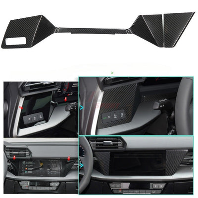 Kit Inserts Intérieur Carbone Réel Audi A3 S3 RS3 8Y - vue de profil 2 - Becquet Voiture