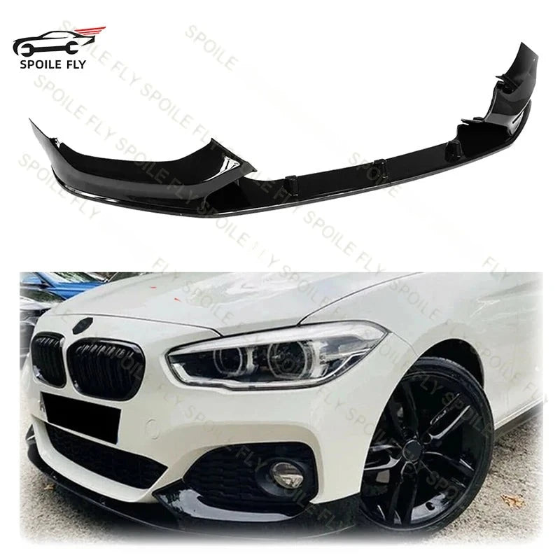 Kit Lame Pare-Chocs Avant BMW Série 1 F20 F21 M Sport 2015-2019 - vue de face - Becquet Voiture
