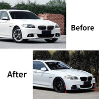 Kit Lame Pare-Chocs Avant BMW Série 5 F10 F11 M Sport 2010-2016 - vue de profil - Becquet Voiture