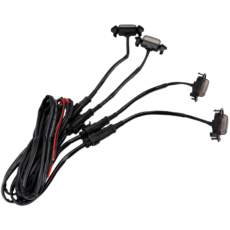 Kit LED Calandre Lentille Fumée Ambre Toyota Tacoma 2016-2023 - détail du montage - Becquet Voiture