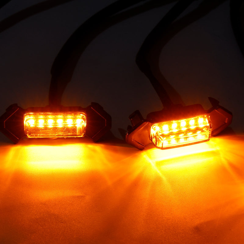 Kit LED Calandre Toyota Tacoma 2016-2023 Lentille Transparente Ambre - vue rapprochée - Becquet Voiture