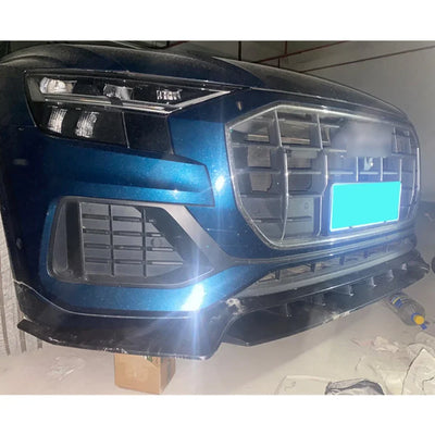 Kit Lèvre Avant Audi Q8 2018+ (4 Pièces) - vue arrière - Becquet Voiture