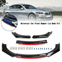 4-piece universal front bumper blade - side view - Becquet Voiture