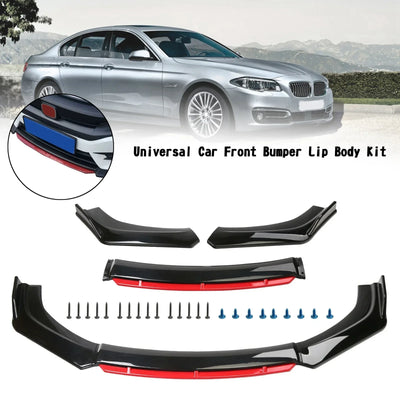 Kit Lèvre de Pare-Chocs Avant Universel 4 Pièces - vue de profil - Becquet Voiture