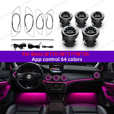 Kit Lumière d'Ambiance Mercedes Classe A CLA GLA - en situation - Becquet Voiture