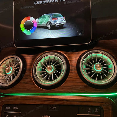 Kit Lumière d'Ambiance Mercedes Classe A CLA GLA - installé sur véhicule - Becquet Voiture