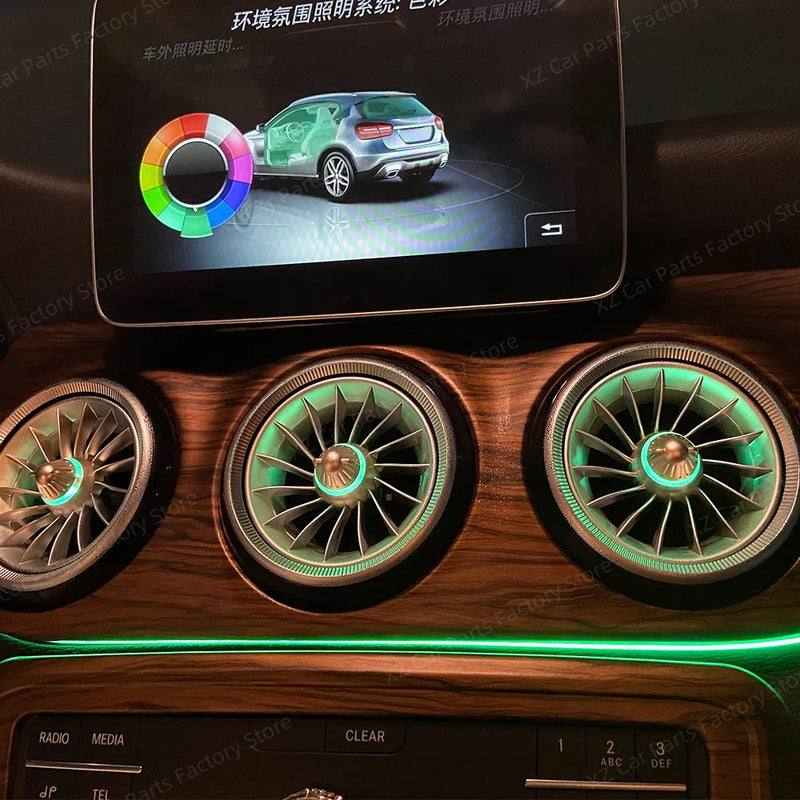 Kit Lumière d'Ambiance Mercedes Classe A CLA GLA - installé sur véhicule - Becquet Voiture