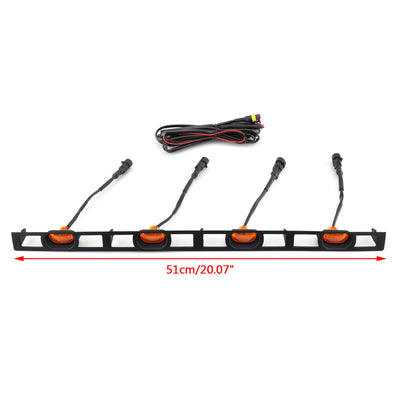 Kit Lumières LED Ambre Calandre Toyota Tacoma 2012-2015 - vue de profil - Becquet Voiture