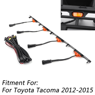 Kit Lumières LED Ambre Calandre Toyota Tacoma 2012-2015 - vue de trois-quarts - Becquet Voiture