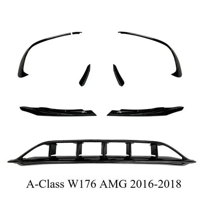 Kit Pare-Chocs Avant Mercedes Classe A W176 A45 2016-2018 - vue de profil 2 - Becquet Voiture