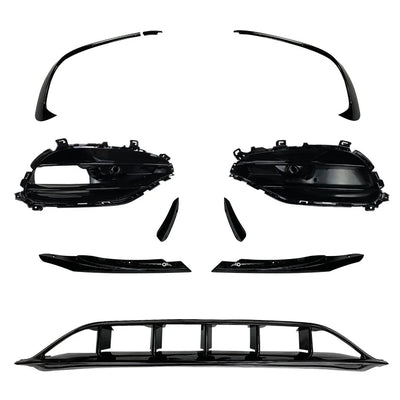 Kit Pare-Chocs Avant Mercedes Classe A W176 A45 2016-2018 - vue de profil - Becquet Voiture
