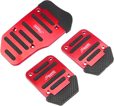 Kit Pédales Sport Universelles Aluminium Boîte Manuelle - vue de dessus - Becquet Voiture