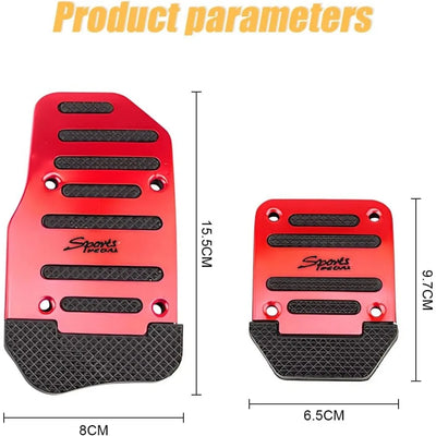 Kit Pédales Sport Universelles Aluminium Boîte Manuelle - vue de profil - Becquet Voiture