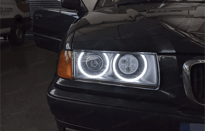 Kit Phares Angel Eyes Anneaux LED BMW Série 3 M3 - vue arrière - Becquet Voiture