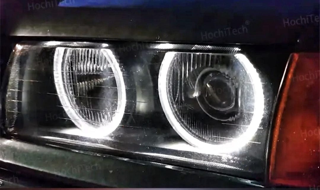Kit Phares Angel Eyes Anneaux LED BMW Série 3 M3 - vue de face - Becquet Voiture