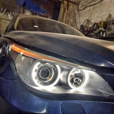 Kit Phares Angel Eyes Anneaux LED BMW Série 5 M5 - vue arrière - Becquet Voiture