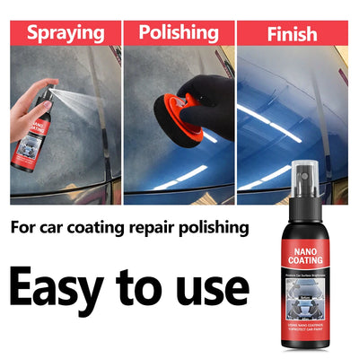 Kit Polissage Nano Coating Peinture Voiture Brillance - vue arrière - Becquet Voiture