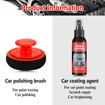 Kit Polissage Nano Coating Peinture Voiture Brillance - vue de trois-quarts 2 - Becquet Voiture