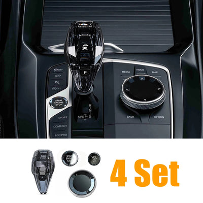 Kit Pommeau Cristal 4 Pièces BMW G20 G21 X3 X5 X6 X7 - en situation - Becquet Voiture