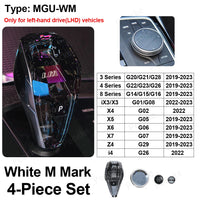 Kit Pommeau Cristal 4 Pièces BMW G20 G21 X3 X5 X6 X7 - installé sur véhicule - Becquet Voiture