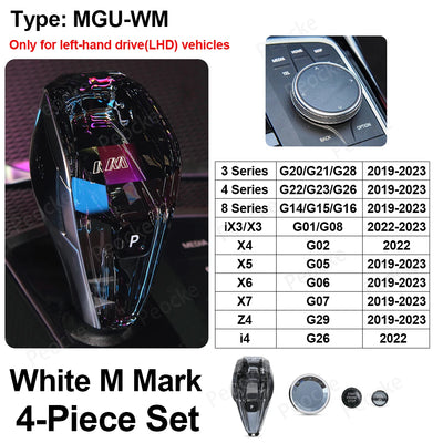 Kit Pommeau Cristal 4 Pièces BMW G20 G21 X3 X5 X6 X7 - installé sur véhicule - Becquet Voiture