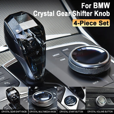 Kit Pommeau Cristal 4 Pièces BMW G20 G21 X3 X5 X6 X7 - vue arrière - Becquet Voiture