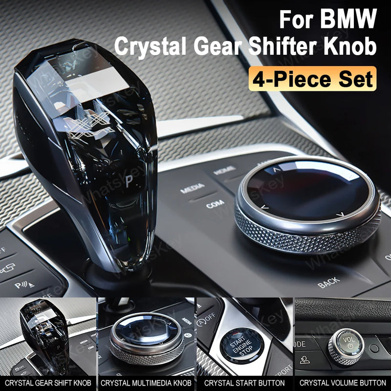 Kit Pommeau Cristal 4 Pièces BMW G20 G21 X3 X5 X6 X7 - vue arrière - Becquet Voiture