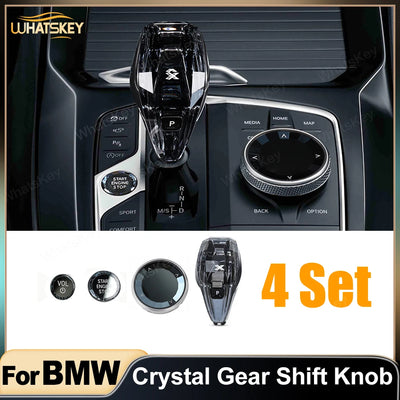 Kit Pommeau Cristal 4 Pièces BMW G20 G21 X3 X5 X6 X7 - vue de face - Becquet Voiture