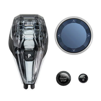 Kit Pommeau Cristal 4 Pièces BMW X3 X5 X6 Série 3 4 7 - vue de profil 3 - Becquet Voiture