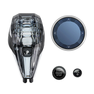 Kit Pommeau Cristal 4 Pièces BMW X3 X5 X6 Série 3 4 7 - vue rapprochée 2 - Becquet Voiture