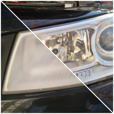 Kit rénovation phares opaques par polymérisation - vue de trois-quarts - Becquet Voiture