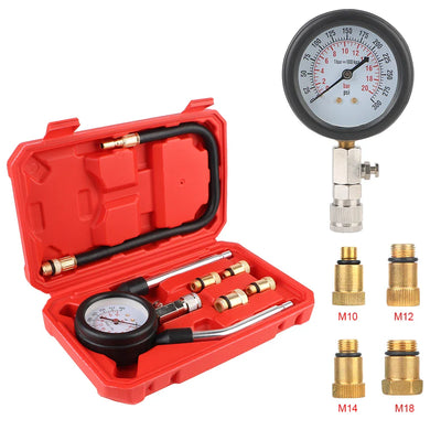Kit Test Compression Moteur Essence Diesel 300 PSI - vue arrière - Becquet Voiture