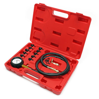 Kit Testeur Pression Huile Véhicules 12 Pièces - vue de profil - Becquet Voiture