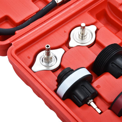 Kit Testeur Pression Radiateur 14 Pièces Universel - installé sur véhicule - Becquet Voiture