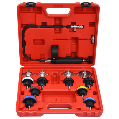 Kit Testeur Pression Radiateur 14 Pièces Universel - vue arrière - Becquet Voiture