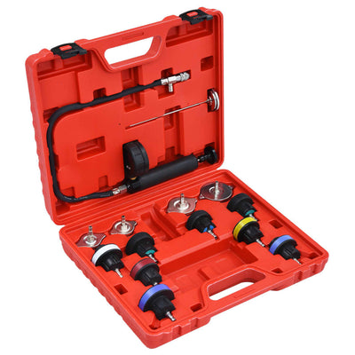 Kit Testeur Pression Radiateur 14 Pièces Universel - vue de face - Becquet Voiture