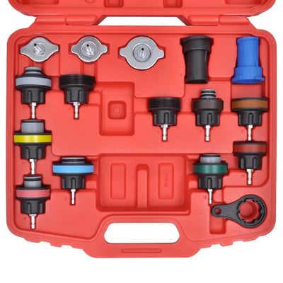 Kit Testeur Pression Radiateur 18 Pieces 0-35 PSI - vue de trois-quarts - Becquet Voiture